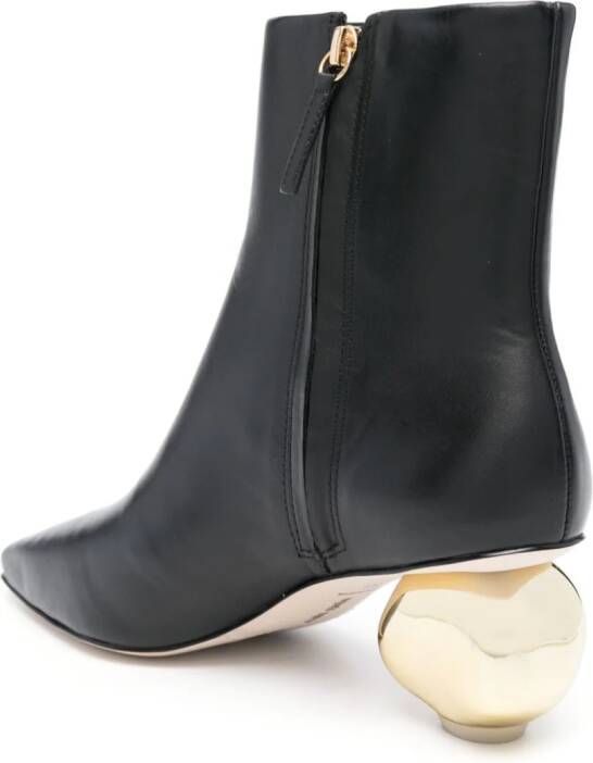 Cult Gaia Mari 50mm leather boots Black