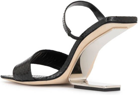 Cult Gaia Rene cut-out heel sandals Black