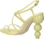 Cult Gaia Robyn 95mm sculptural-heel sandals Yellow - Thumbnail 3