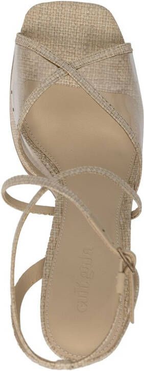 Cult Gaia Sofie platform sandals Neutrals