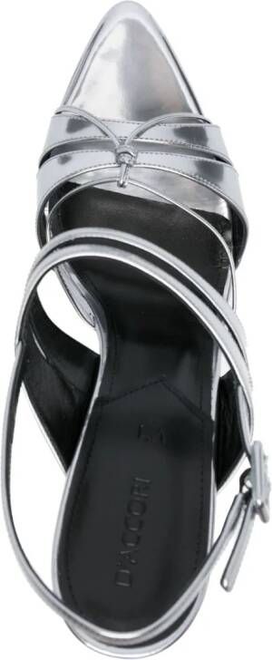 D'ACCORI Belle 180mm platform sandals Silver