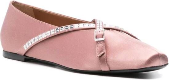 D'ACCORI Cara satin ballerina shoes Pink