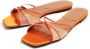 D'ACCORI embellished flat sandals Orange - Thumbnail 4