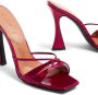D'ACCORI Lust 100mm crossover-strap mules Red - Thumbnail 4