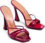 D'ACCORI Lust 100mm crossover-strap mules Red - Thumbnail 5