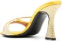 D'ACCORI Lust 100mm rhinestone-embellished mules Yellow - Thumbnail 3