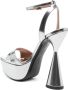 D'ACCORI Skye 125mm patent platform sandals Silver - Thumbnail 3