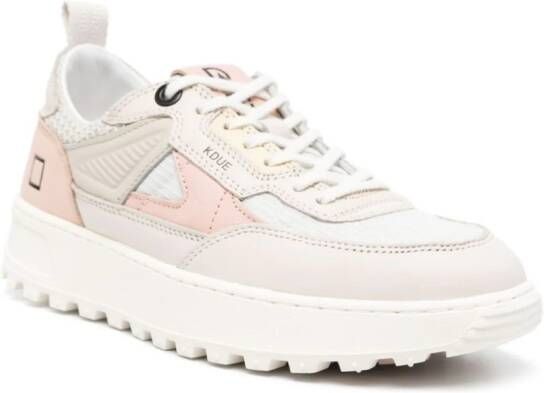 D.A.T.E. contrast-panelling sneakers Pink