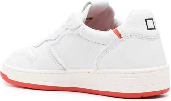 D.A.T.E. Court cherry-embroidery sneakers White
