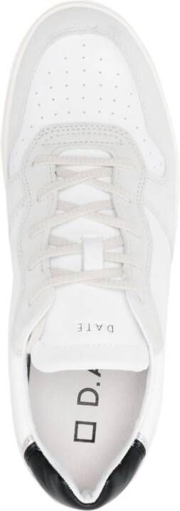 D.A.T.E. Court Vintage panelled sneakers White