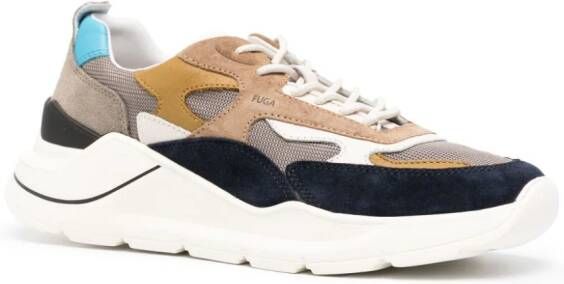 D.A.T.E. Fua colour-block panelled sneakers Blue