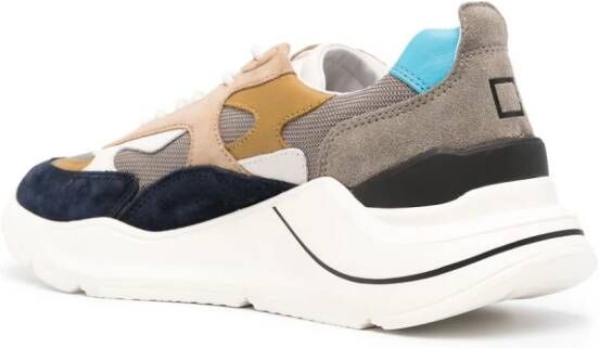 D.A.T.E. Fua colour-block panelled sneakers Blue