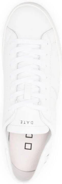 D.A.T.E. Hill logo-embossed leather sneakers White