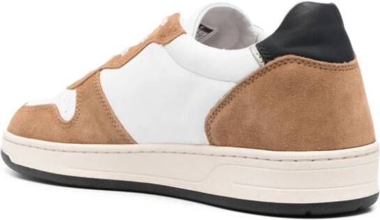 D.A.T.E. lace-up suede-panelled sneakers White