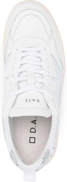 D.A.T.E. mesh-panelling leather sneakers White