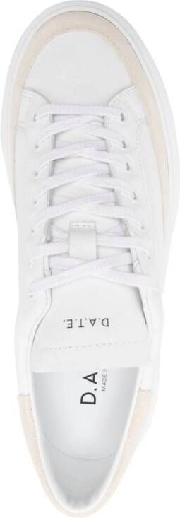 D.A.T.E. Sfera Stripe leather sneakers White