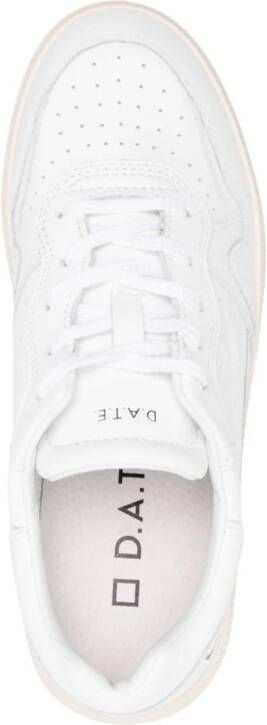 D.A.T.E. Step leather platform sneakers White