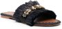 DE SIENA SHOES Semira bead-embellished flat slides Black - Thumbnail 2
