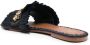 DE SIENA SHOES Semira bead-embellished flat slides Black - Thumbnail 3
