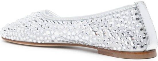 Dear Frances Balla ballerina shoes Silver