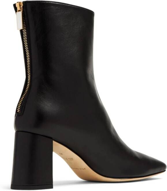 Dear Frances Cube 70mm leather ankle boots Black