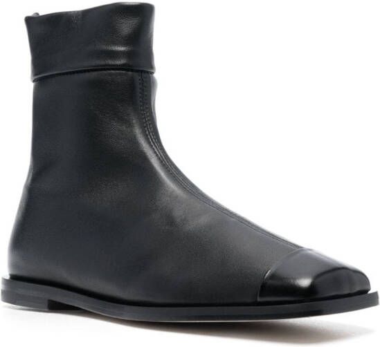 Dear Frances Edna leather ankle boots Black