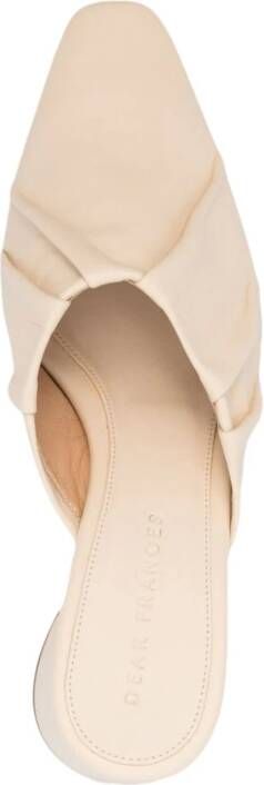 Dear Frances Sherry leather mules Neutrals