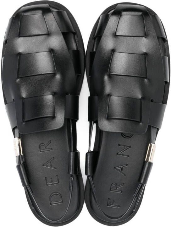 Dear Frances Theo fisherman sandals Black