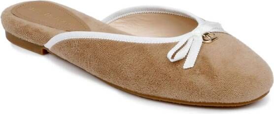 Dee Ocleppo Athens terry-cloth mules Neutrals