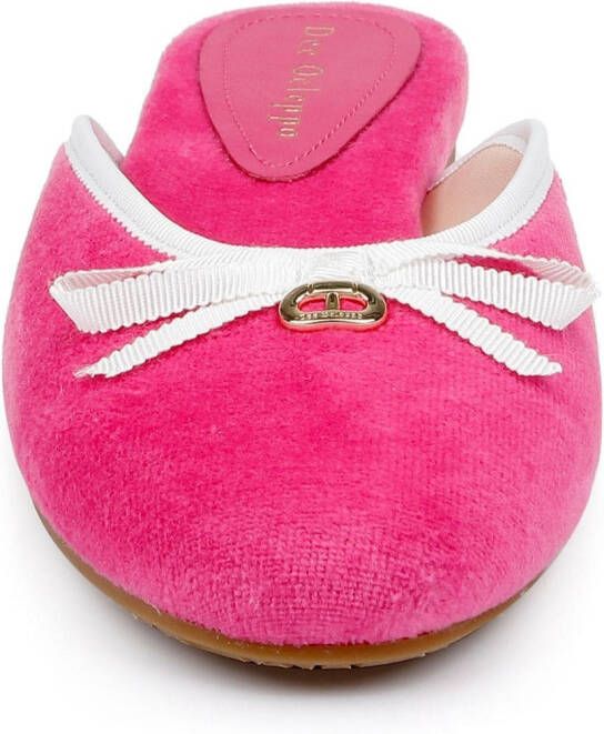 Dee Ocleppo Athens terry-cloth mules Pink