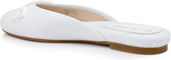 Dee Ocleppo Athens terry-cloth mules White