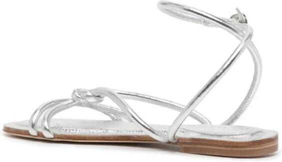 Dee Ocleppo Barbados leather sandals Silver