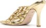Dee Ocleppo Belize 90mm leather sandals Gold - Thumbnail 3