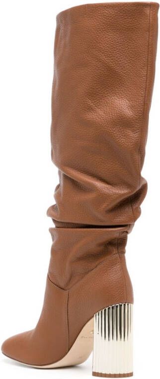 Dee Ocleppo Bethany 95mm knee-high leather boots Brown