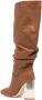 Dee Ocleppo Bethany 95mm knee-high leather boots Brown - Thumbnail 3