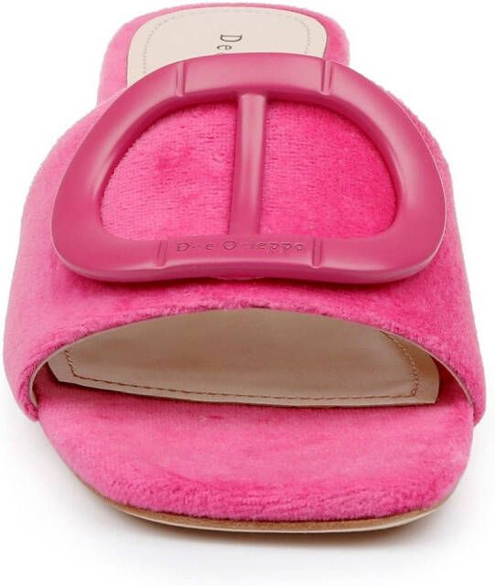 Dee Ocleppo Dizzy 35mm terry-cloth mules Pink