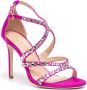 Dee Ocleppo Fiji 90mm crystal-embellished sandals Pink - Thumbnail 2