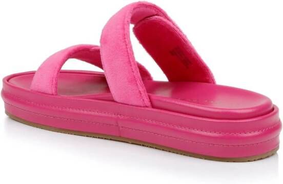 Dee Ocleppo Finland double-strap slides Pink