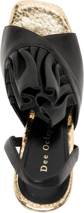 Dee Ocleppo Flutter 100mm leather pumps Black