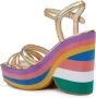 Dee Ocleppo France leather wedge sandals Gold - Thumbnail 3