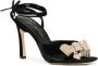 Dee Ocleppo Gina 95mm velvet sandals Black - Thumbnail 2