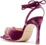 Dee Ocleppo Gina 95mm velvet sandals Purple - Thumbnail 3
