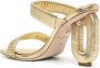 Dee Ocleppo Jamaica 90mm leather sandals Gold - Thumbnail 3