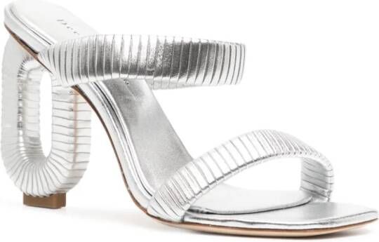 Dee Ocleppo Jamaica 90mm leather sandals Silver