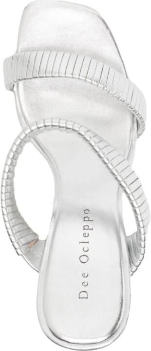 Dee Ocleppo Jamaica 90mm leather sandals Silver