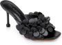 Dee Ocleppo London 3D-appliqué leather mulees Black - Thumbnail 2