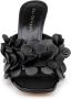 Dee Ocleppo London 3D-appliqué leather mulees Black - Thumbnail 4