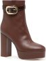 Dee Ocleppo Mel 75mm leather ankle boots Brown - Thumbnail 2