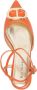 Dee Ocleppo Paige 50mm logo-engraved leather pumps Orange - Thumbnail 4