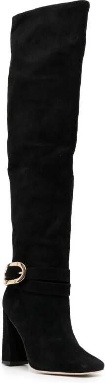 Dee Ocleppo Samantha 95mm knee-high suede boots Black